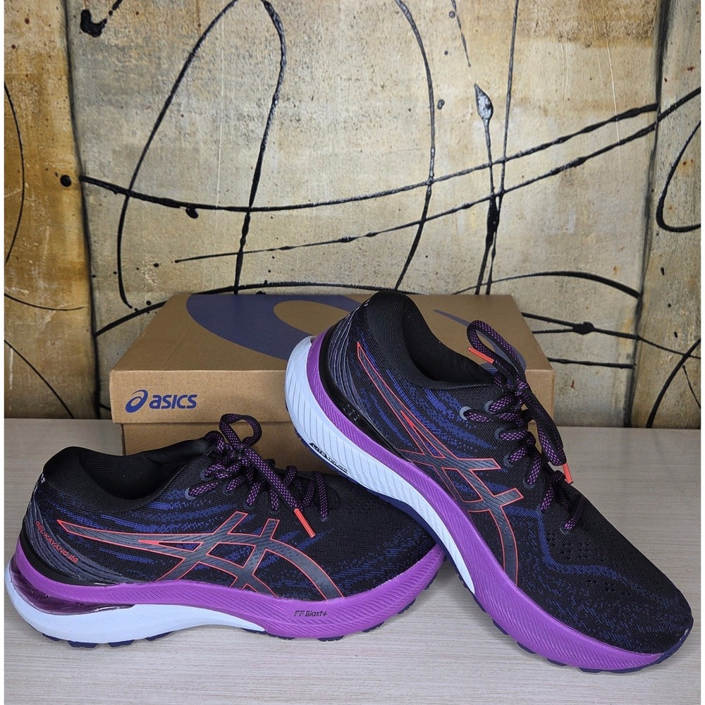 ASICS GEL-Kayano 29 Womens Running Shoes Black Red Alert 1012B272-003 Size 8.5